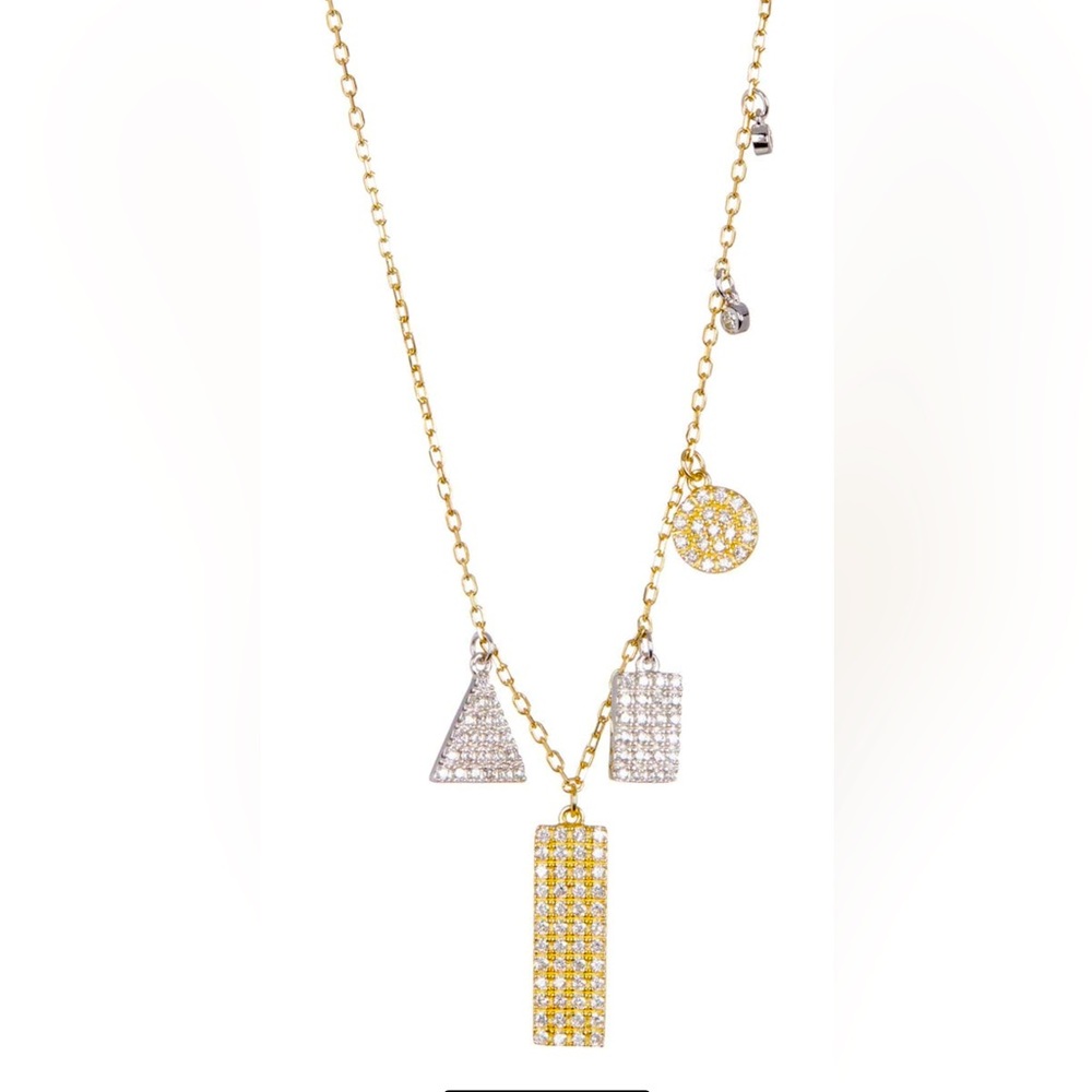Gold plated Swarovski crystal necklace